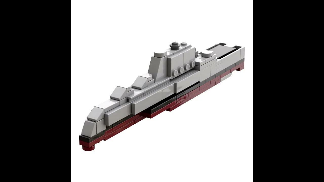LEGO Zumwalt Class Destroyer Speed-Build Animation #short