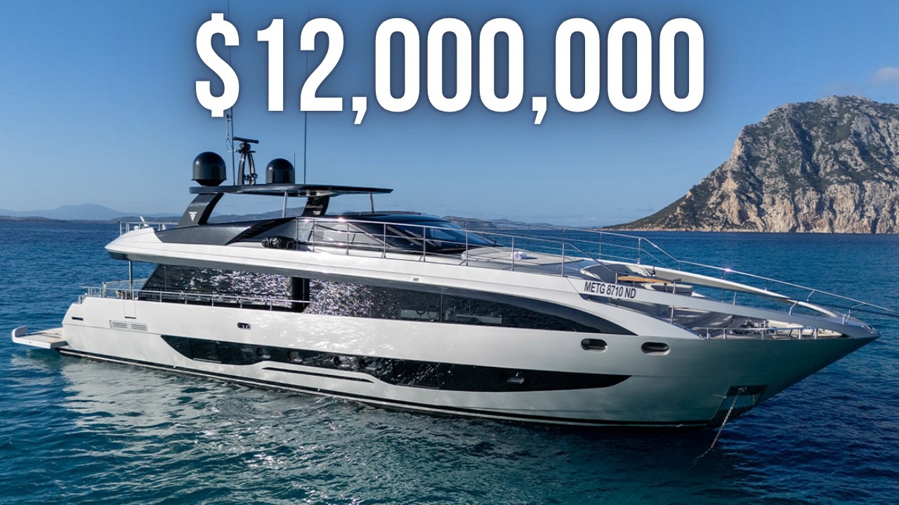 În interiorul unui SuperYacht italian de 12.000.000 USD | Tur iaht Filippetti F100