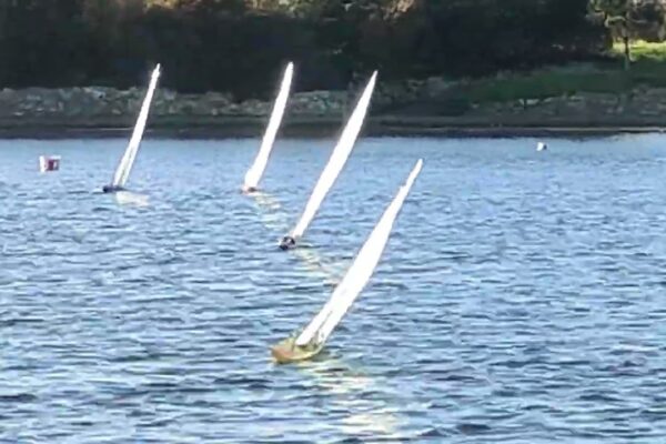 Eastbourne & District Model Yacht Club. Cursa internă a trofeului IOM Guy Fawkes de un metru 19. 11.02.2025