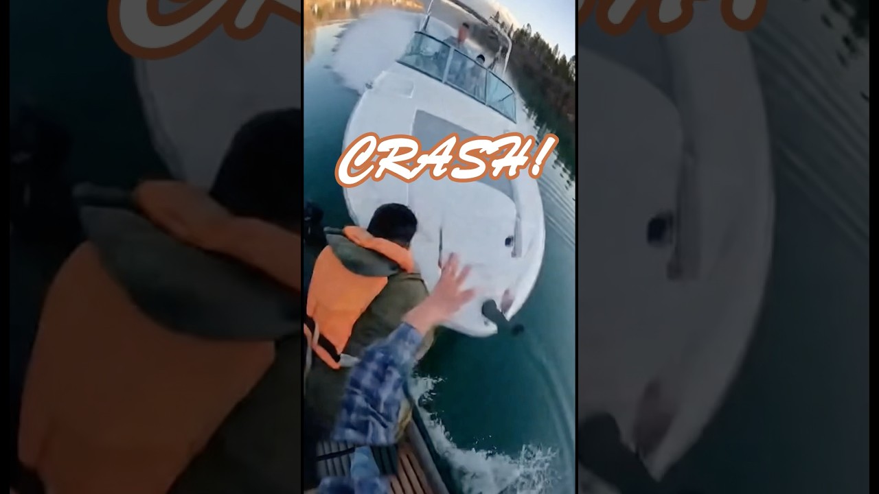 Iahtul se prăbușește în barca pescarilor #yacht #barcă #crash #accidente #accidente #pescuit