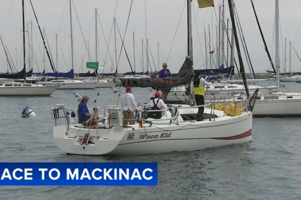 Cursa de la Chicago Yacht Club către Insula Mackinac pornește în timp ce cerul furtunos se profilează