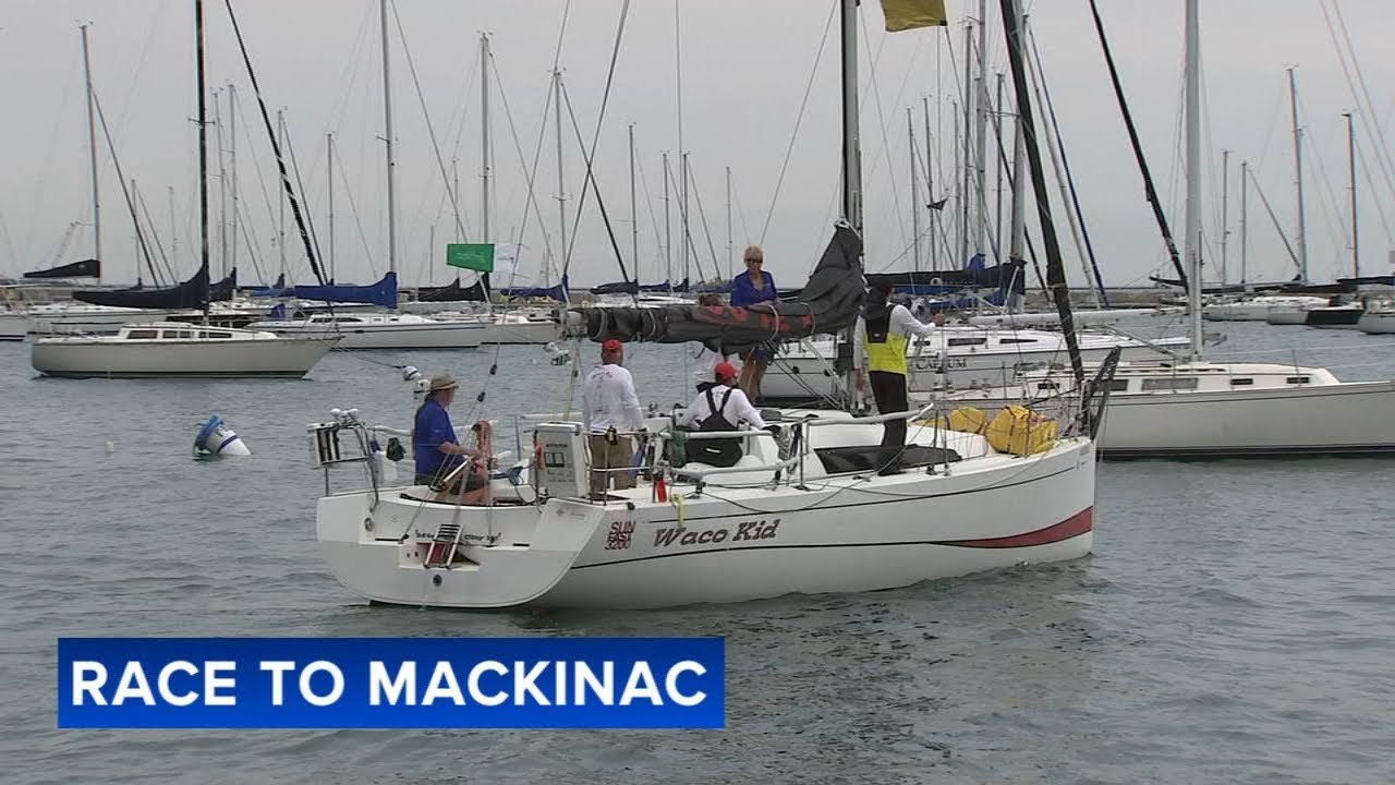 Cursa de la Chicago Yacht Club către Insula Mackinac pornește în timp ce cerul furtunos se profilează