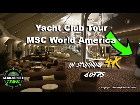 Tur MSC World America Yacht Club în 4K 60fps
