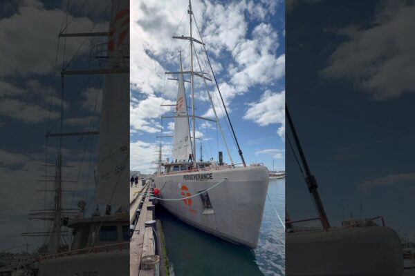Perseverance, cea mai mare barca cu pânze oceanografică din lume 😱 #boat #sailboat