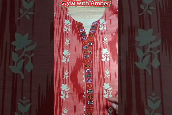 v cut Patti Wala gala frumos design simplu nick/ chenar cămașă Patti design #tendințe #viral