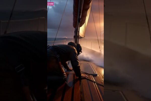 Înfruntând furia naturii! Testul suprem al unui marinar. ⚡🌊 #beastcreator #nemmortalmen #sailboat