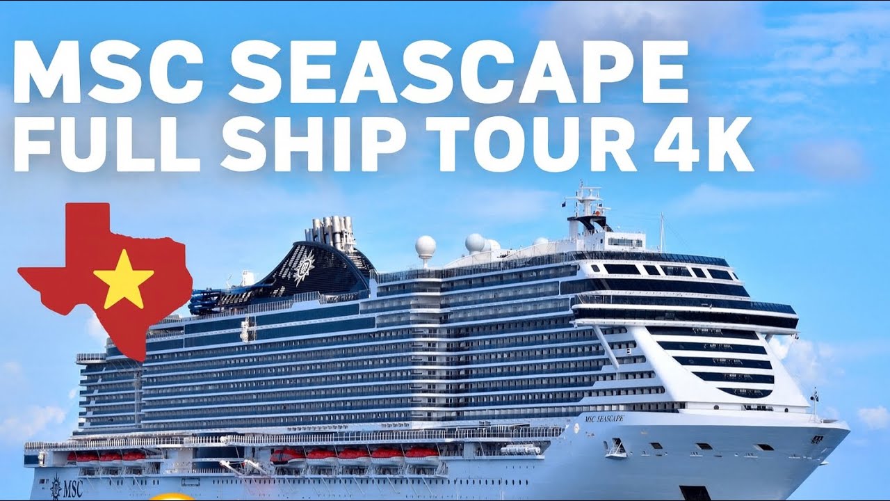 MSC Seascape Tur complet cu nava NOU (4K) + Yacht Club Royal Suite! Acum navighează din Galveston Texas