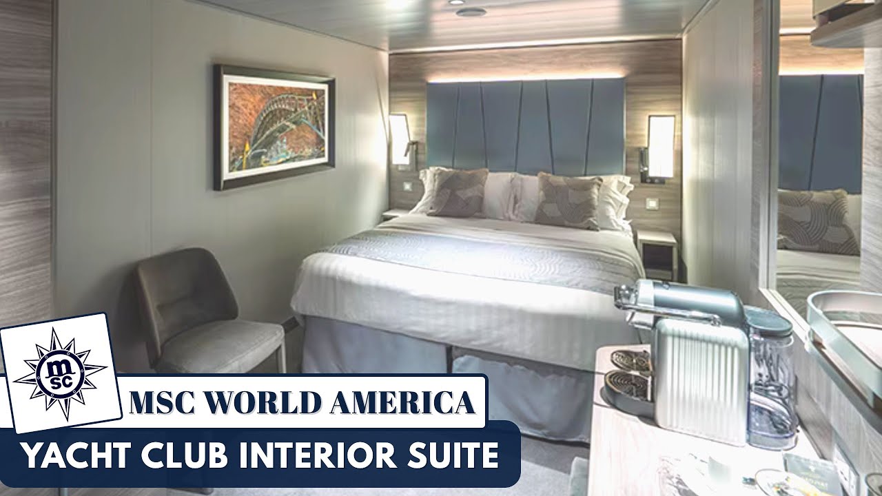 MSC World America | Tur de prezentare a suitei interioare de Yacht Club | 2025 | 4K