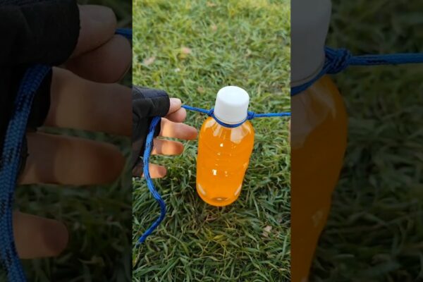 🔥SINGURUL Nod de care ai nevoie pentru camping! #satisfăcător #nod #tutorial #camping