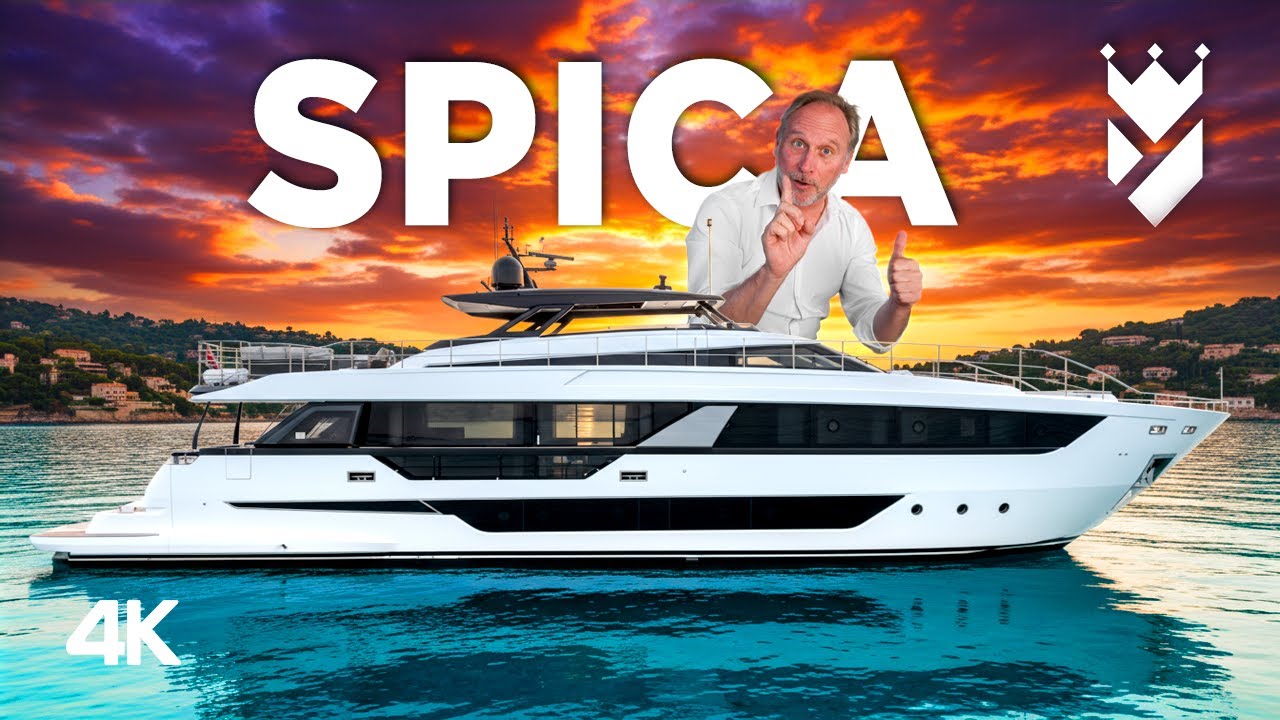 Tur de iaht Ferretti 1000 „SPICA” | Tutorial de lux de 100 de picioare și upgrade-uri