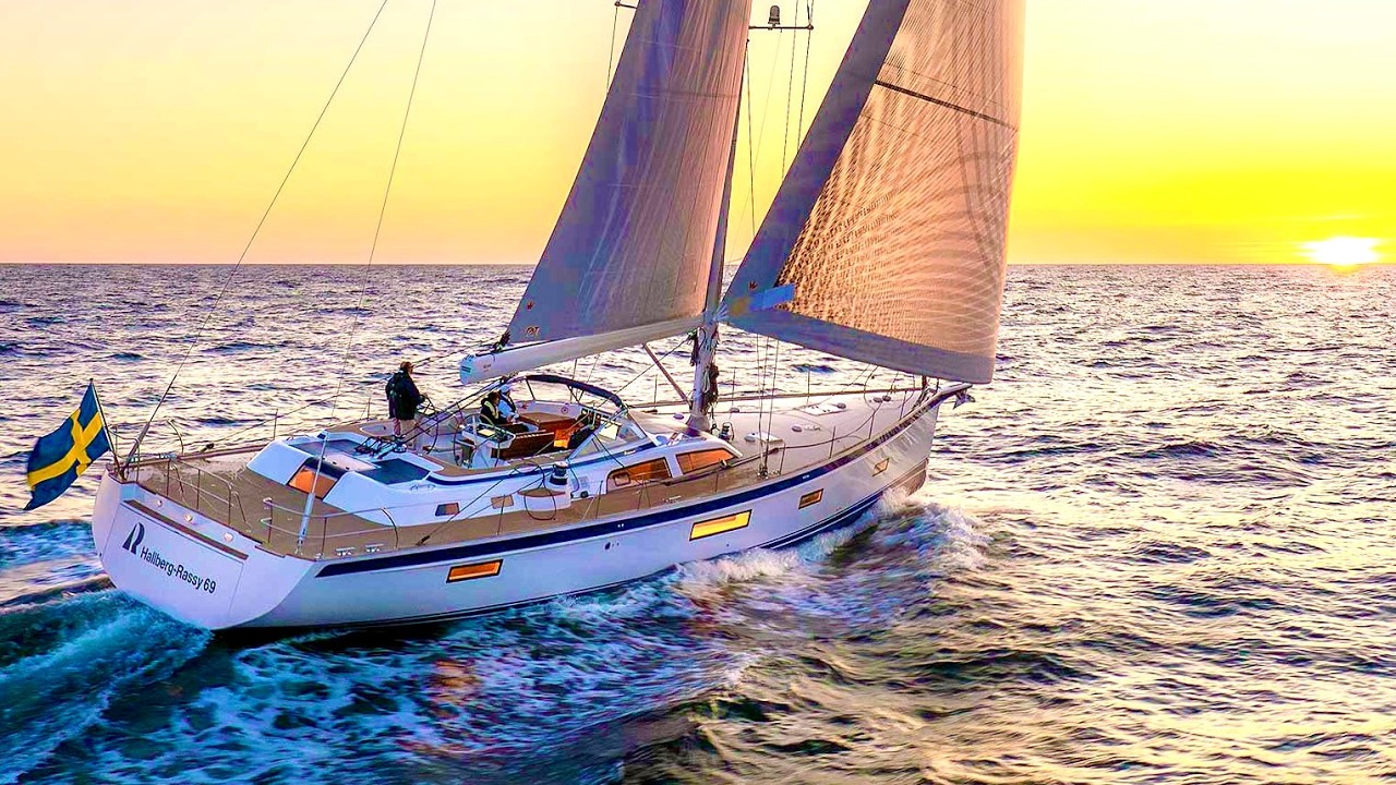 Tur de iaht de 4,5 milioane de lire sterline: Hallberg Rassy 69