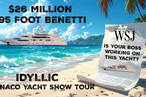 ȘEFUL TĂU LUCREȘTE DIN ACEST YACHT? BENETTI 195 TUR IDILIC | MONACO YACHT SHOW 2025