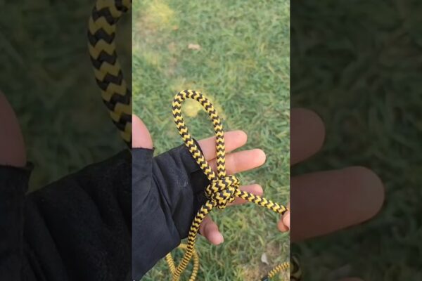 🚨Acest nod a ținut un dirijabil de 300 de tone... încă se deschide cu 2 degete #nod #tutorial #camping