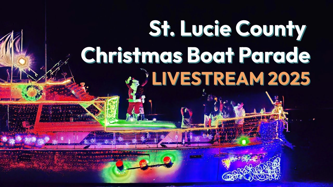Parada cu bărci de Crăciun din județul Sf. Lucie 2025 [LIVESTREAM]
