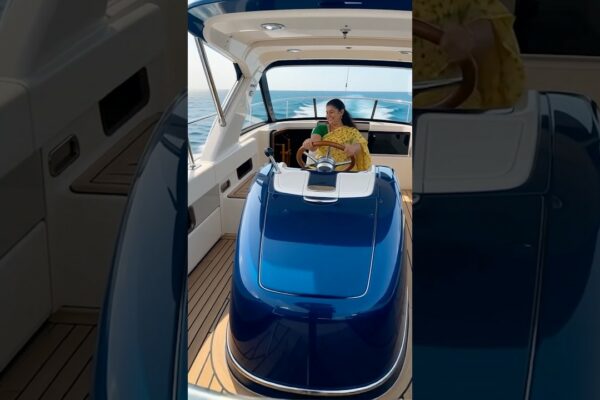 She Drives the Yacht 🛥️😱🤯🥳 #mrteju #shorts #comedy #entertainment