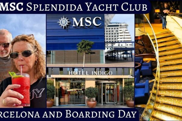 Alăturați-vă nouă în timp ce luăm o croazieră MSC Splendida de 4 nopți Yacht Club Mediterranean din Barcelona. noiembrie 2025