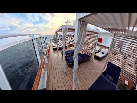 MSC Seashore | Tur pe puntea piscinei la Yacht Club | oct.2025 | Cabana Info