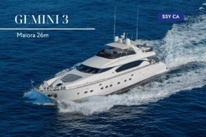GEMINI 3 — 26m Maiora | Yacht cu motor de lux | Silver Star Yachting
