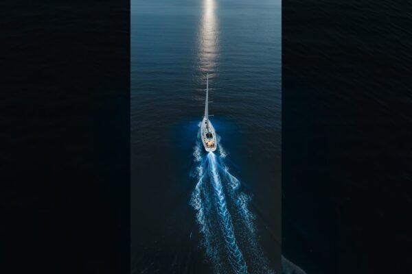 Navigand prin strălucirea de la miezul nopții ⛵✨