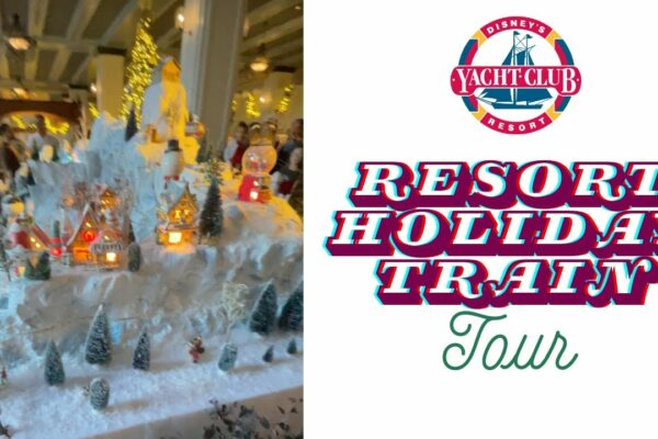 Cel mai detaliat sat de Crăciun de la Walt Disney World | Yacht Club Train Magic