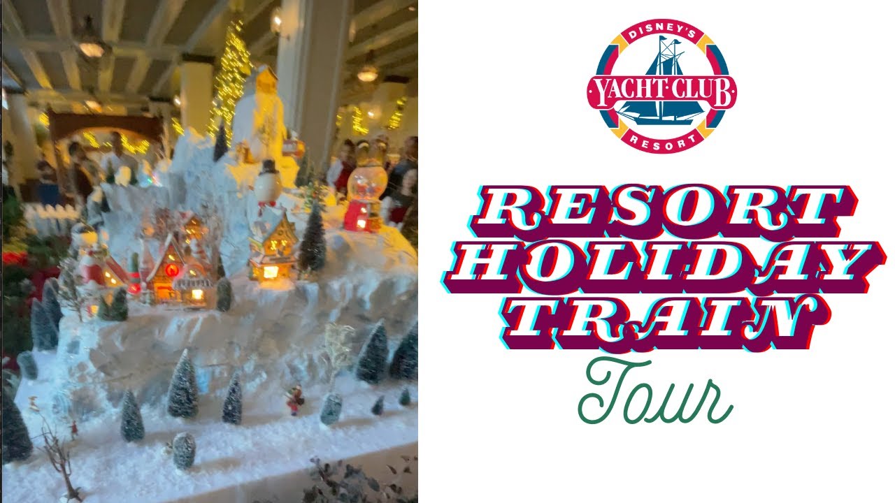Cel mai detaliat sat de Crăciun de la Walt Disney World | Yacht Club Train Magic