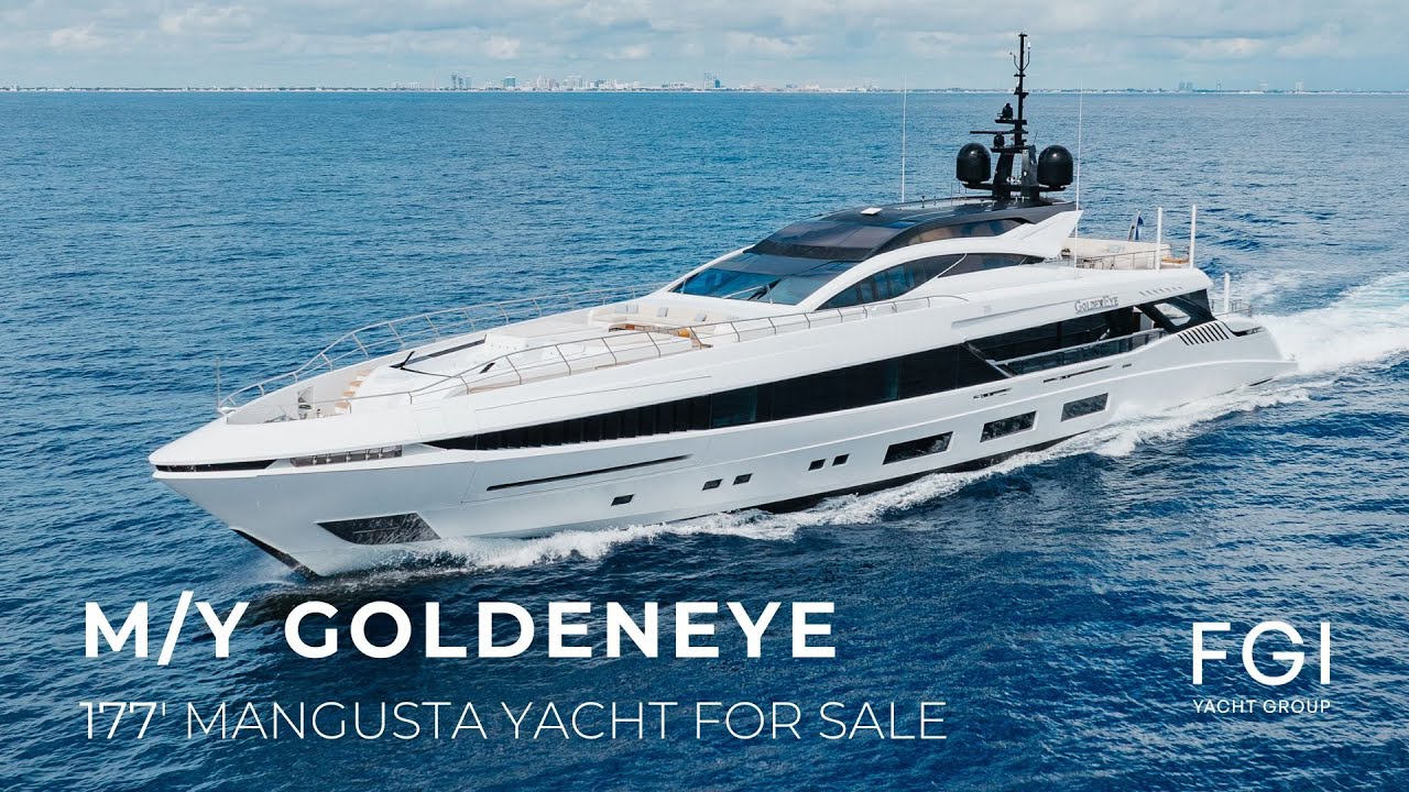 M/Y GOLDENEYE - Iaht Mangusta GranSport de 177' de vânzare