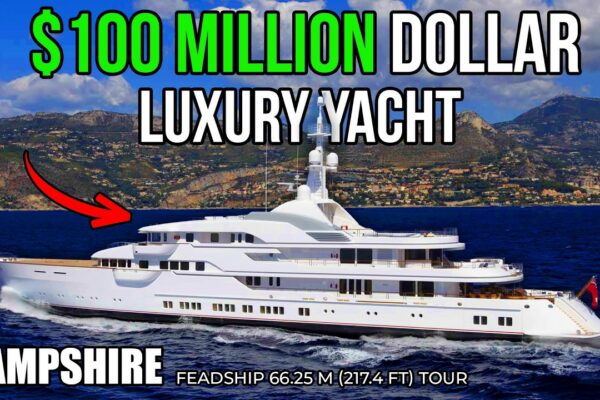 Pășește în superyacht-ul privat al unui miliardar | Tur Hampshire 217ft (66m).