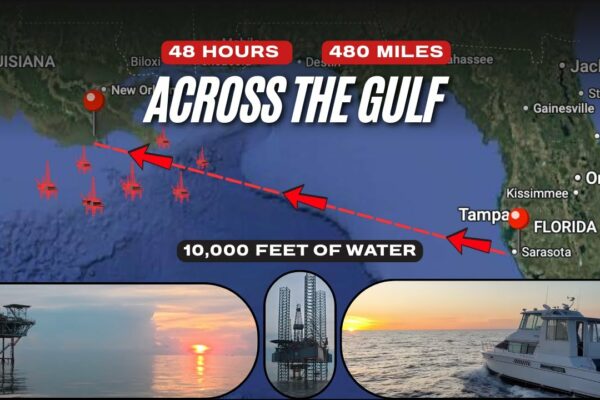 48 de ore. 480 de mile | Livrare iaht din Florida în Louisiana – 2 nopți peste Golf