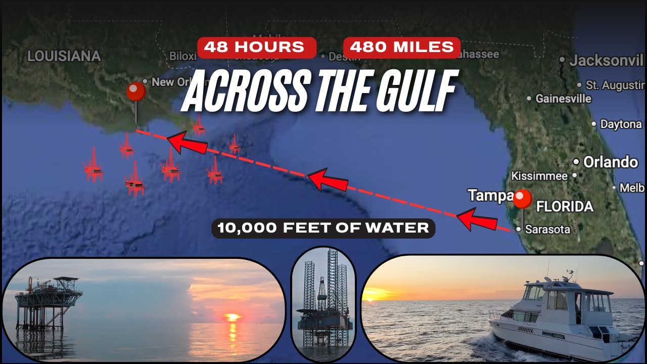 48 de ore. 480 de mile | Livrare iaht din Florida în Louisiana – 2 nopți peste Golf