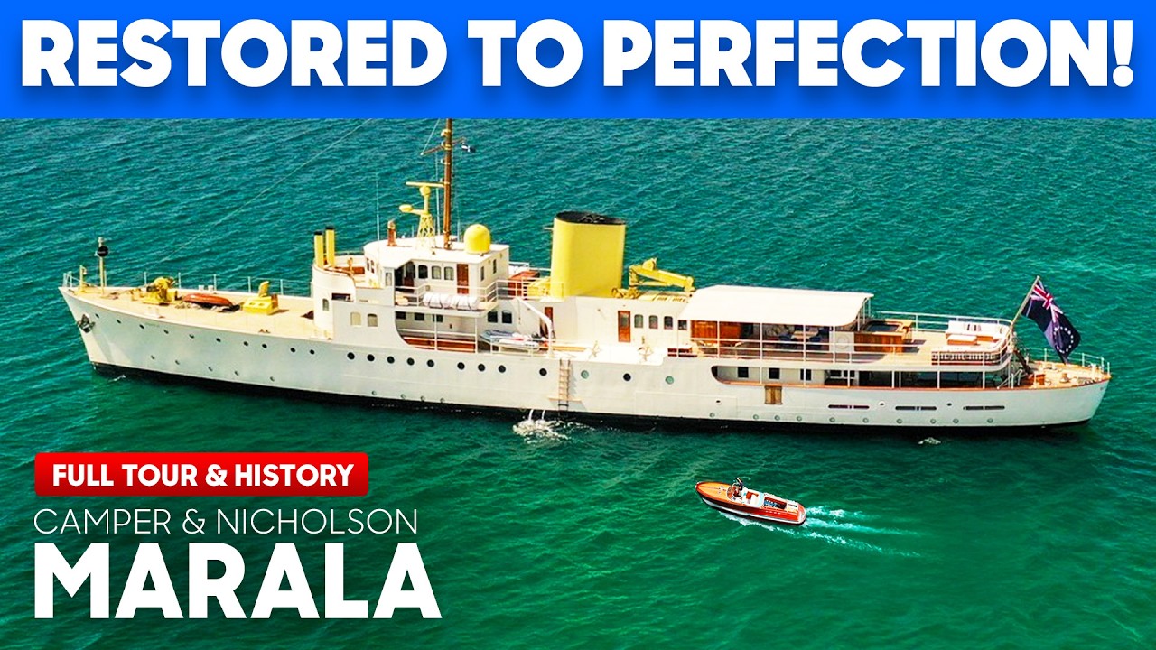 MARALA: Cel mai atemporal tur clasic de superyacht (Capodopera din 1931 restaurată!)
