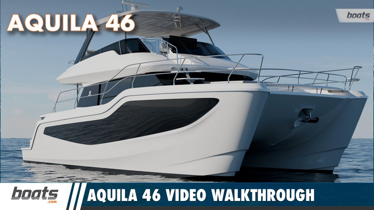 Aquila 46 Yacht - Design de catamaran de spațiu, lux și inteligent