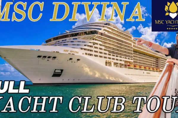 MSC Divina Yacht Club Tur complet Deluxe Grand Suite 16035, serviciu de majordom, o piscină și Top Sail Lounge