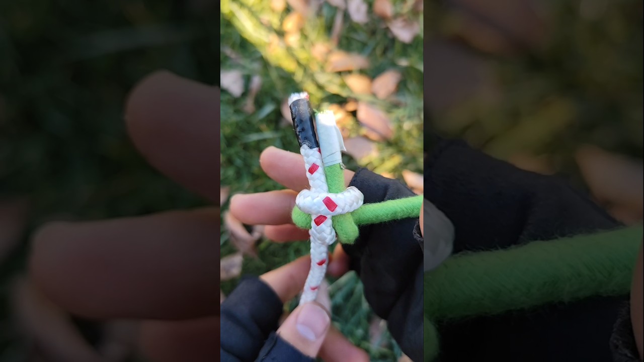 99% dintre oameni leagă greșit frânghiile! Fă ACEST #short #survival #diy