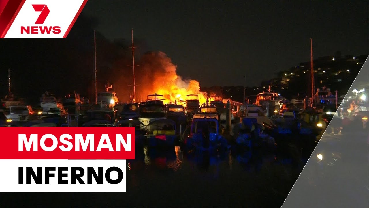 Un incendiu distruge iahturi de lux la Mosman Marina | 7ȘTIRI