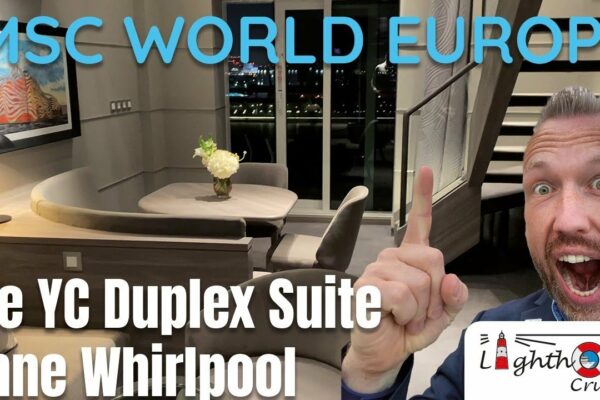 MSC World Europa Yacht Club Maisonette Suite fără jacuzzi - lux pur și o ambianță grozavă!