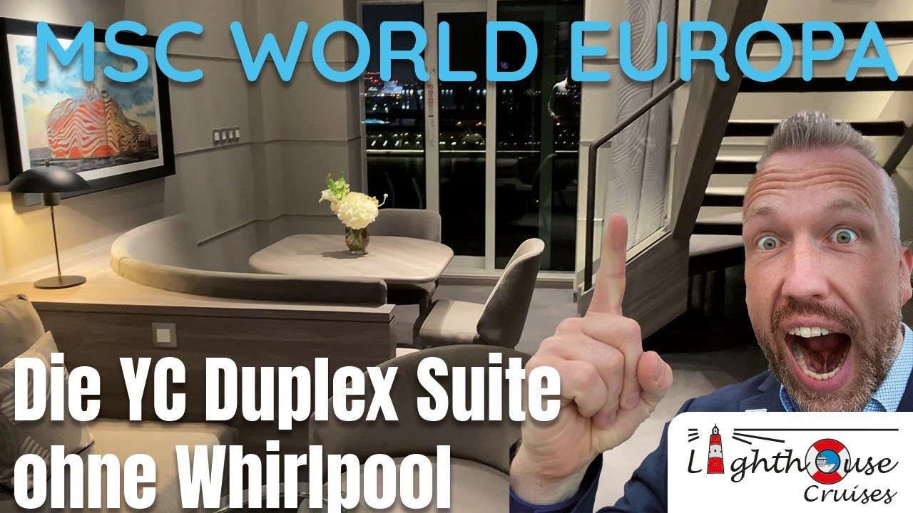 MSC World Europa Yacht Club Maisonette Suite fără jacuzzi - lux pur și o ambianță grozavă!