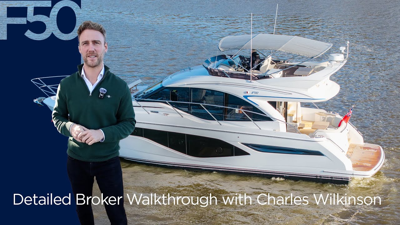 Charles Wilkinson vă îndrumă prin acest frumos NOU-NOU Princess F50 din Swanwick, Marea Britanie