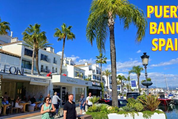 CAPITALA DE LUX - Puerto Banús, Marbella, Spania - Tur 4K pe jos 2025