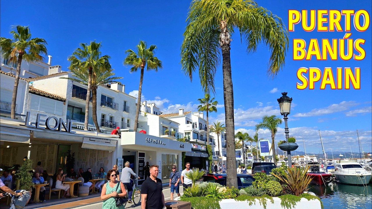 CAPITALA DE LUX - Puerto Banús, Marbella, Spania - Tur 4K pe jos 2025