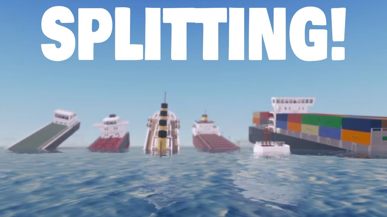 Scufundarea TOATE navele care pot fi împărțite odată în simulatorul Sail And Sink [Timelapse]