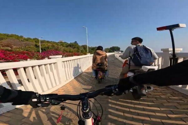 Plimbare de după-amiază pe drumul de biciclete Huandao până la Xiamen International Yacht Club | Fără tăiere | Lister Maraon