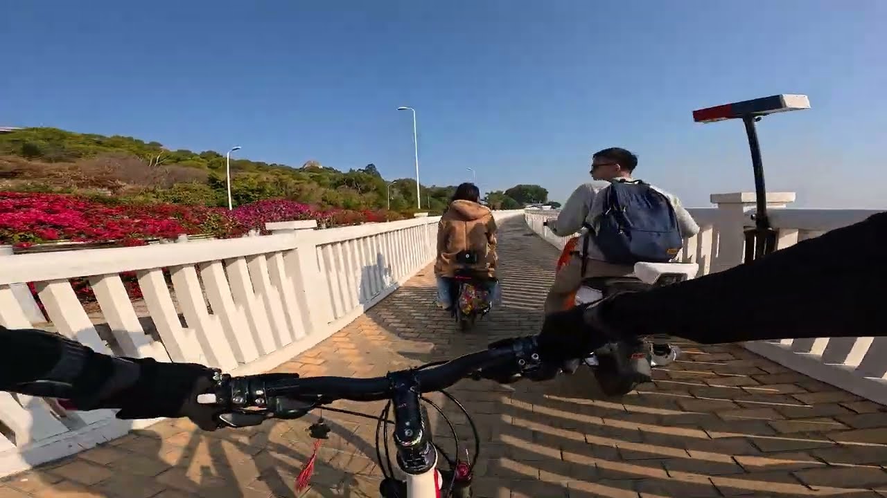 Plimbare de după-amiază pe drumul de biciclete Huandao până la Xiamen International Yacht Club | Fără tăiere | Lister Maraon