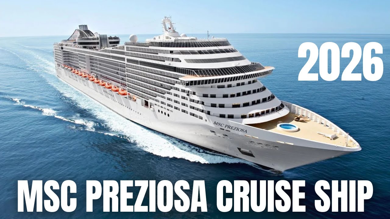Turul navei de croazieră MSC Preziosa 2026 | Lux, mese și divertisment la mare