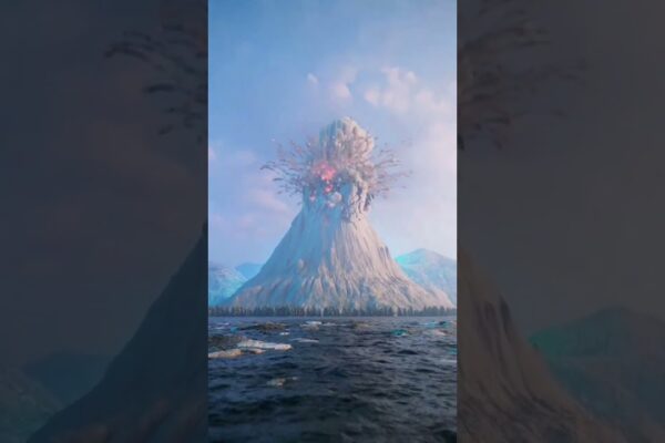 Vulcan y Tsunami #vulcan #tsunami #shorts #animation #catastrofe #terremoto #earthquake #sea