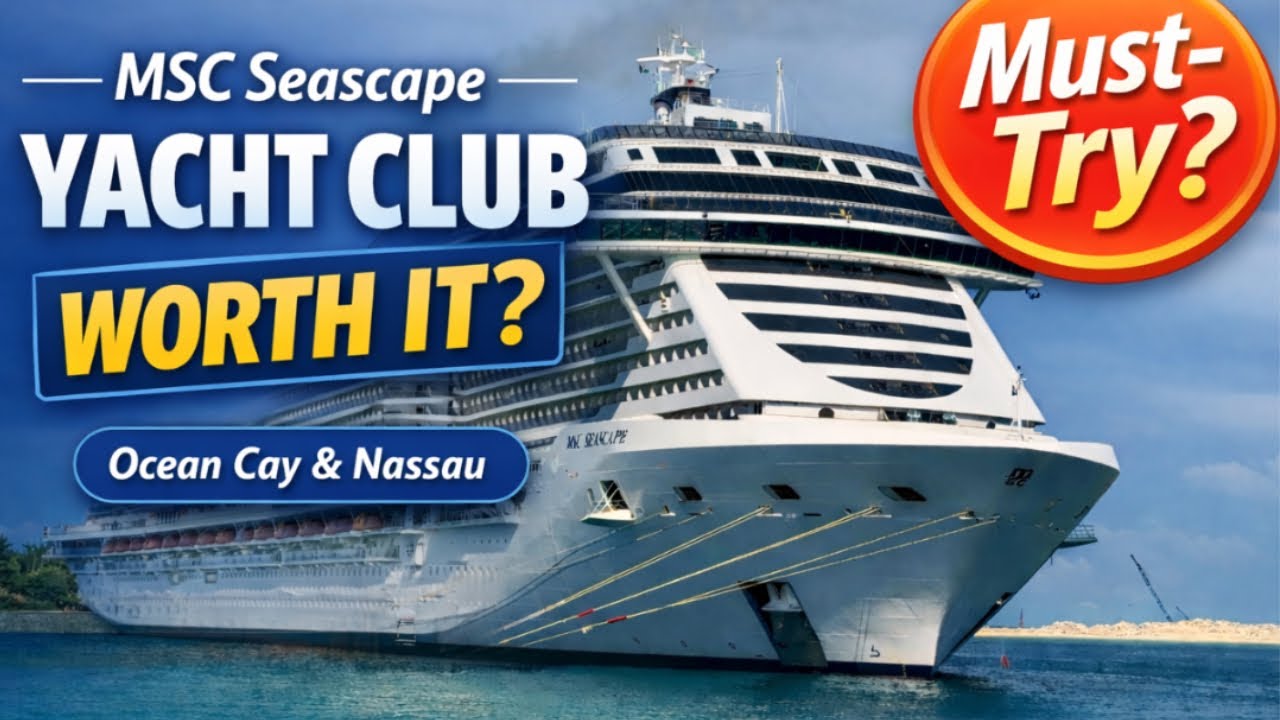 MSC Seascape Yacht Club Review | Merită Yacht Club? Ocean Cay și Nassau