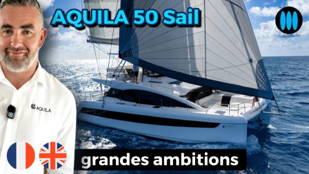 AQUILA 50 Sail - tur privat de 30 de minute al unui catamaran foarte ambițios