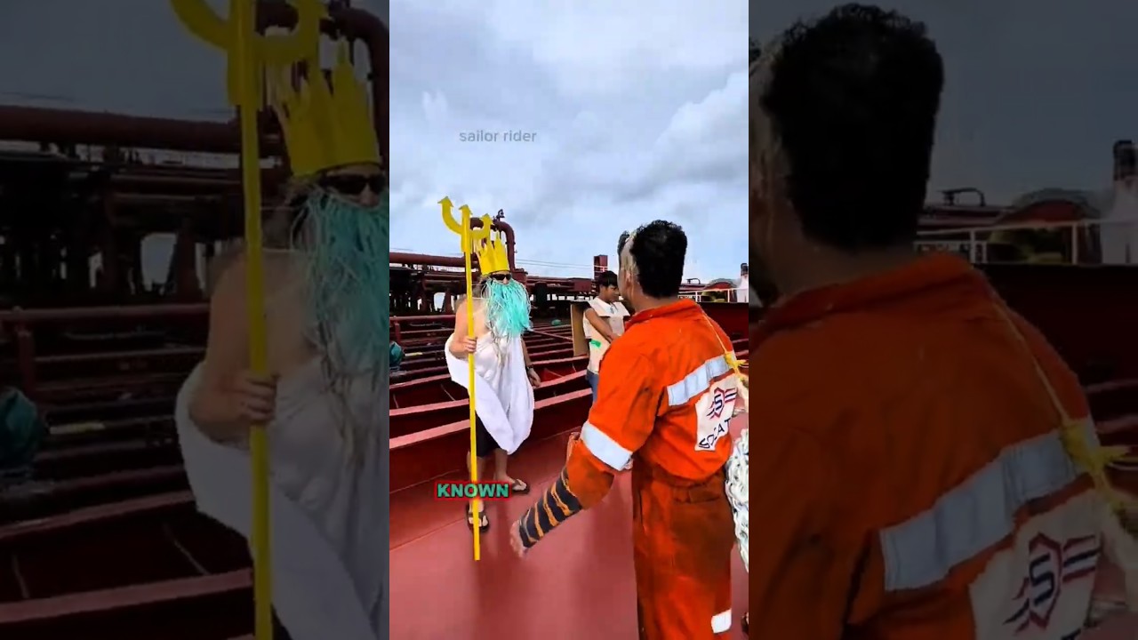 Trecerea Ecuatorului | De la Pollywog la Shellback | Seafarer Traditio #shorts #tradition