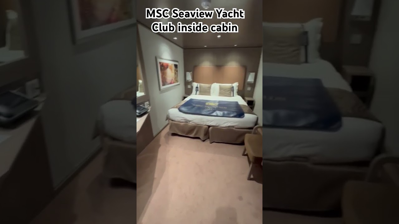 MSC Seaview Yacht Club Inside Cabin #croaziera #călătorii #msccruises