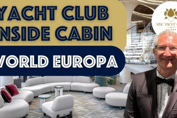 Tur MSC World Europa Yacht Club în interiorul cabinei | Puntea 16 Cabină 16018 Tur complet