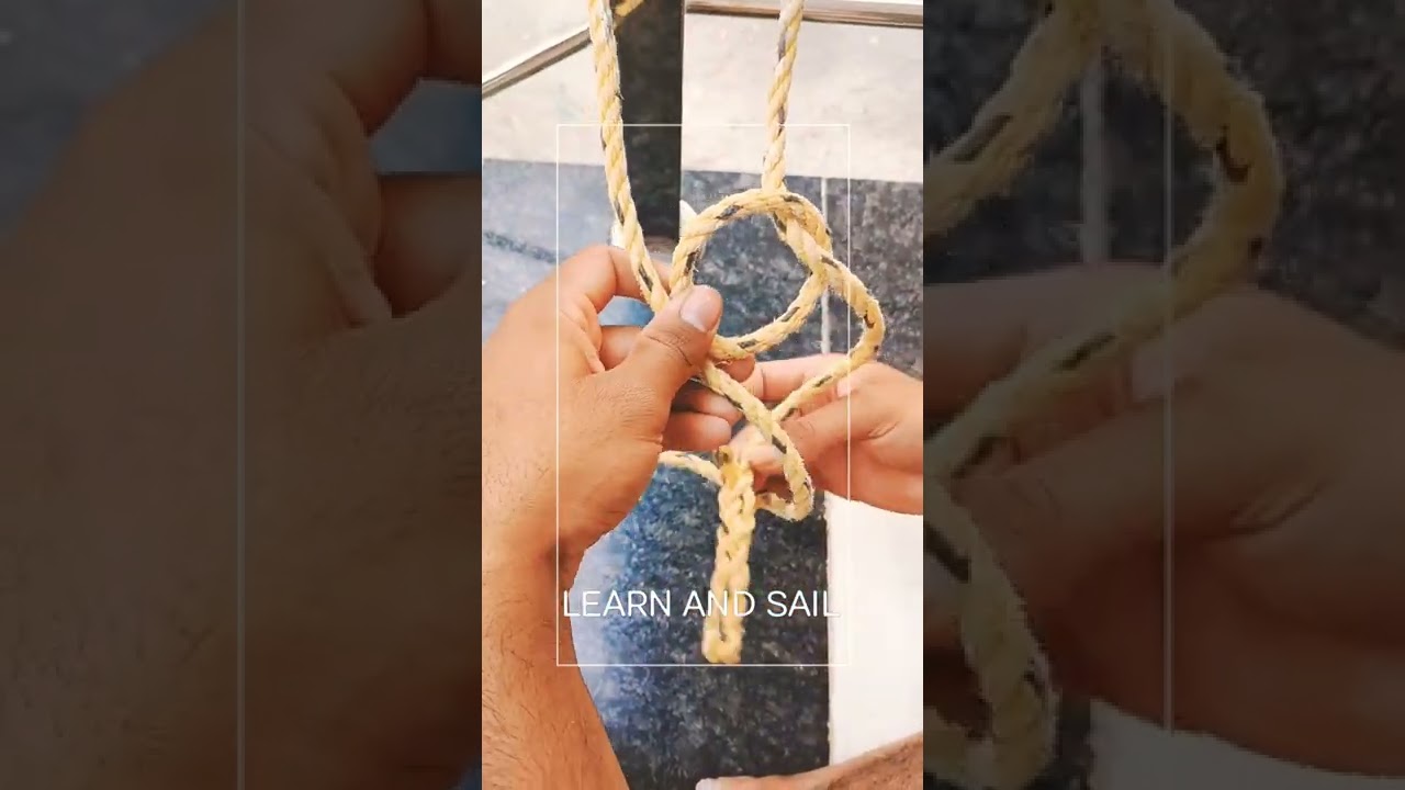 CUM TIE BOWLINE KNOT EASY WAY #knot #SHIP #SAILOR #learner #onboard